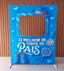 Painel Vazado Retangular Interativo + Estrutura Metálica dia dos pais